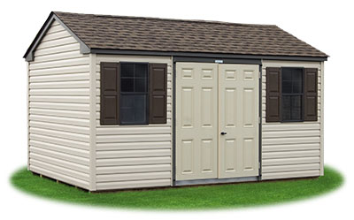 new england style peak storage shed